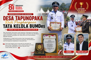 Desa Tapunopaka Raih Penghargaan Tata Kelola BUMDes pada HUT ke-81 Kemerdekaan RI