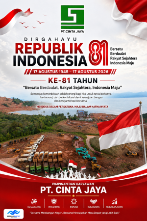 PT Cinta Jaya Semarakkan HUT RI ke-81 dengan Upacara di Site Mandiodo