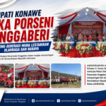 Bupati Konawe Buka Porseni Anggaberi, Dorong Generasi Muda Lestarikan Olahraga dan Budaya
