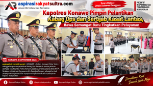 Kapolres Konawe Pimpin Pelantikan Kabag Ops dan Sertijab Kasat Lantas, Bawa Semangat Baru Tingkatkan Pelayanan