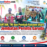 Kolaborasi PT ANTAM, TNI dan Pemkab Konawe Utara Hadirkan Jembatan Perintis Garuda