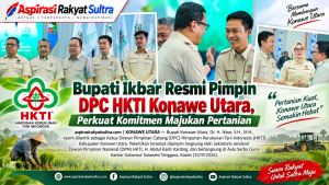 Bupati Ikbar Resmi Pimpin DPC HKTI Konawe Utara, Perkuat Komitmen Majukan Pertanian