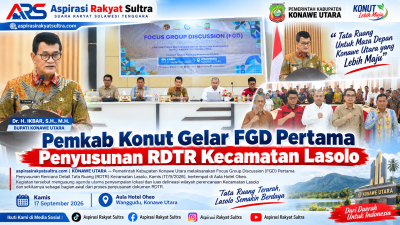 Pemkab Konut Gelar FGD Pertama Penyusunan RDTR Kecamatan Lasolo