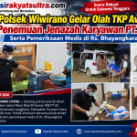 Polsek Wiwirano Gelar Olah TKP Awal Penemuan Jenazah Karyawan PT. KS Serta Pemeriksaan Medis di Rs. Bhayangkara