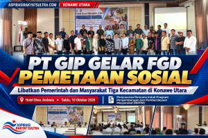 PT GIP Gelar FGD Pemetaan Sosial, Libatkan Pemerintah dan Masyarakat Tiga Kecamatan di Konawe Utara